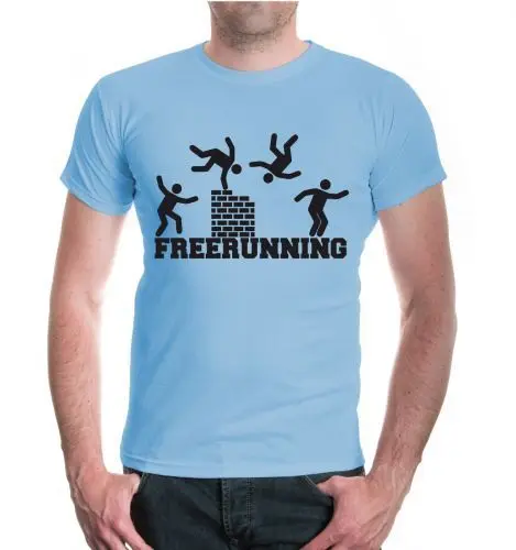 Funny Clothing Casual Short Sleeve Summer Unisex T-Shirt Freerunning Parkour Fun Sporter Freestyle Tee Shirt |