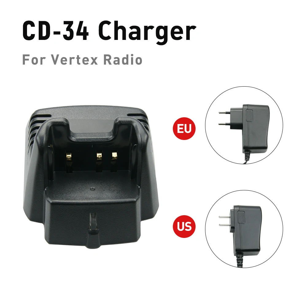 CD 34 Мощность адаптер быстрого Зарядное устройство для Vertex VX 350 351 354 231 230