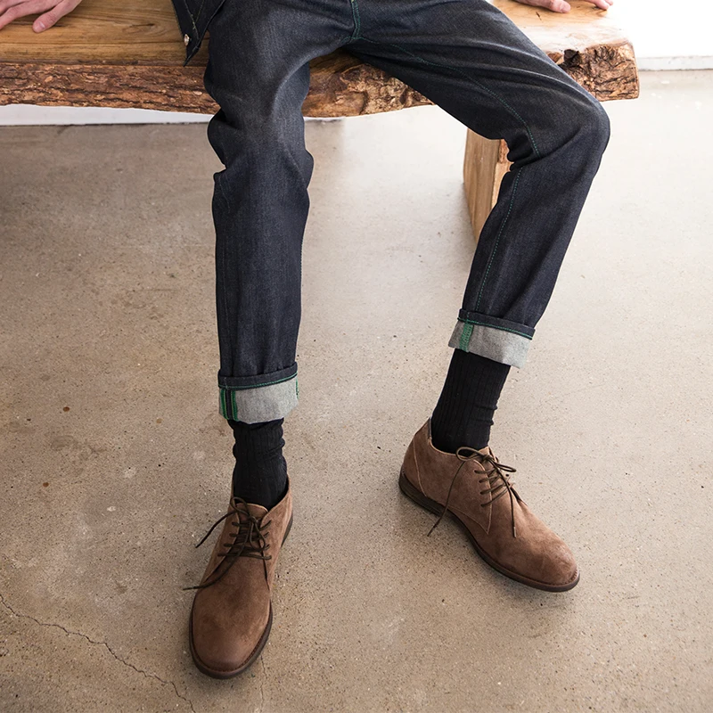 

Riding boots mens mens chelsea boots cowboy boots mens High Quality Genuine Leather combat boots cowhide autumn winter