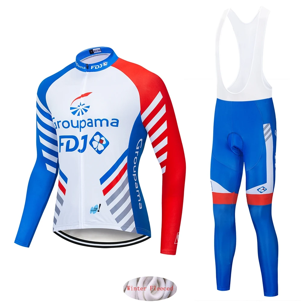 Новинка 2020 велосипедная команда FDJ GROUPAMA трикотажные нагрудники брюки Мужская