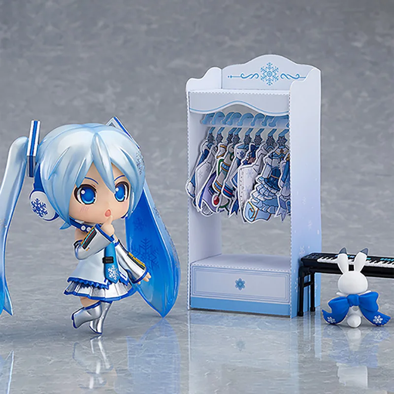 

Original GSC 1319 Nendoroid Anime Doll Hatsune Miku Snow Miku 2.0 PVC Action Figure Collection Model Toys For Kids