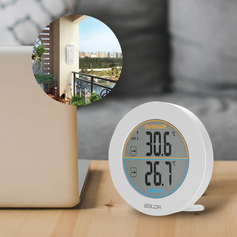 

Table Wireless Thermometer LCD Display Indoor Outdoor Sensor Temperature Sensor Dropshipping