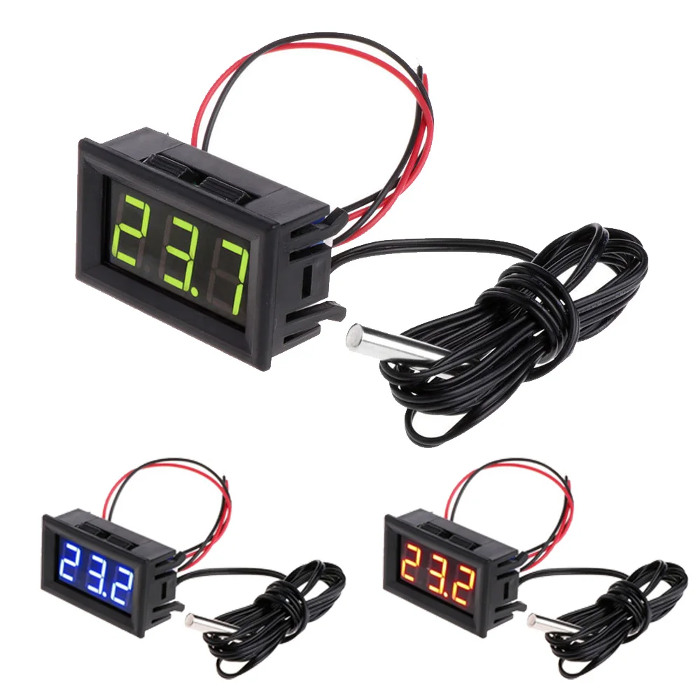 

Digital LED -50 ~ 110 C Thermometer DC 12V Car Temperature Monitor Panel Meter