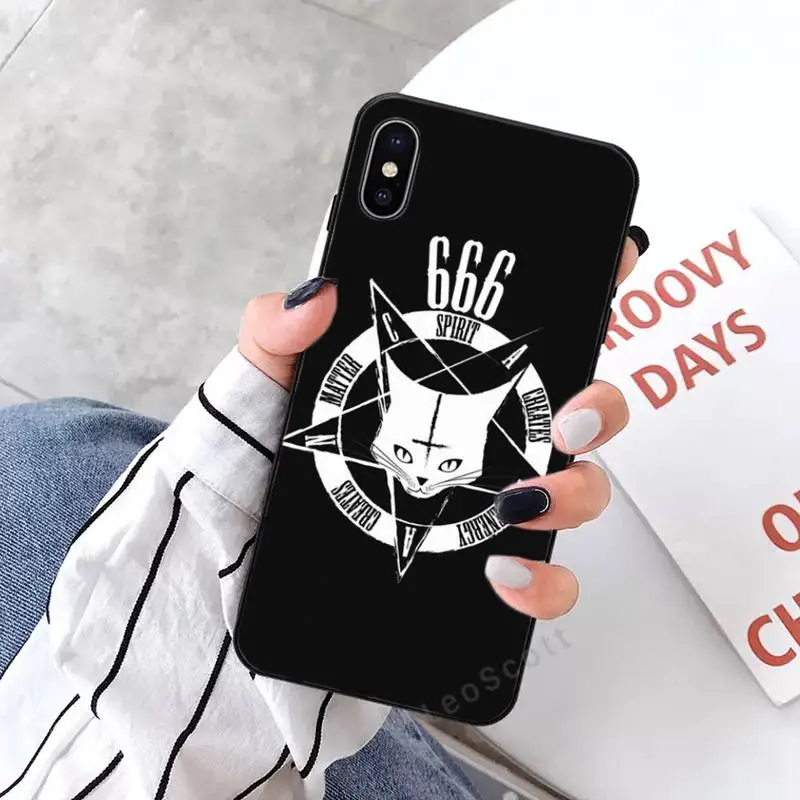 

Pentagram 666 Demonic Satanic Phone Case for iPhone 11 12 mini pro XS MAX 8 7 6 6S Plus X 5S SE 2020 XR