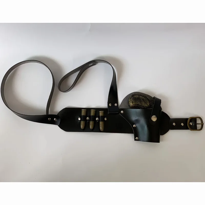 

Steampunk Pistol Derringer Leg Garter Bullets Gun Leather Holster Harness Belt Pirate Cowboy Cowgirl Cosplay Accessory Men Women