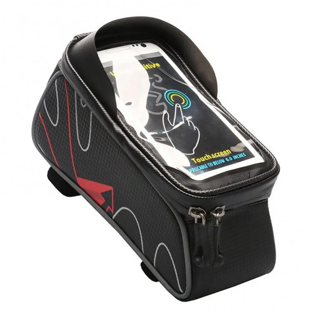 

Велосипедная Передняя сумка для телефона с сенсорным экраном, сумка для горного велосипеда, велосипедная сумка