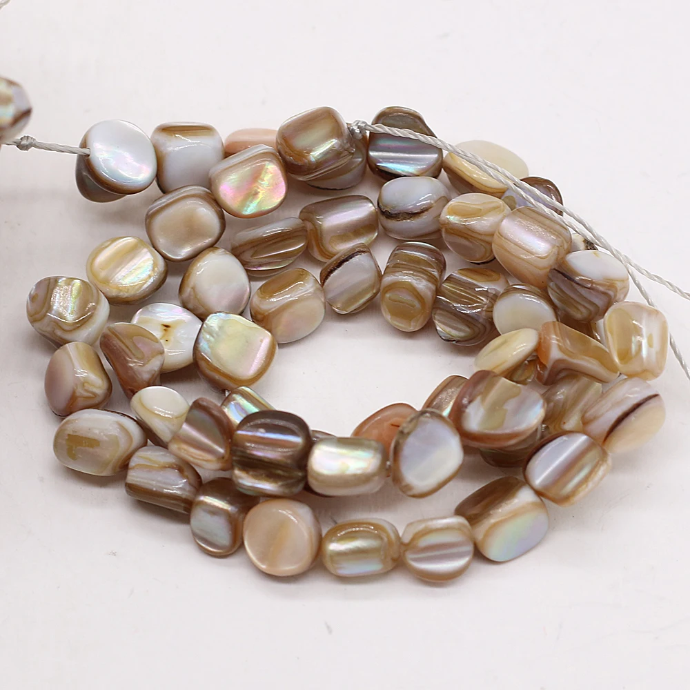 

New Natural Shell Beads Irregural Shape Gravel Shell Loose Beads for Making Jewelry Necklace Size 3x5-4x6mm Length 40cm