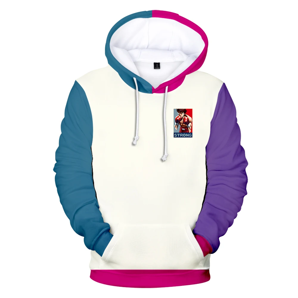 

Мужская толстовка с капюшоном и длинным рукавом, в стиле аниме