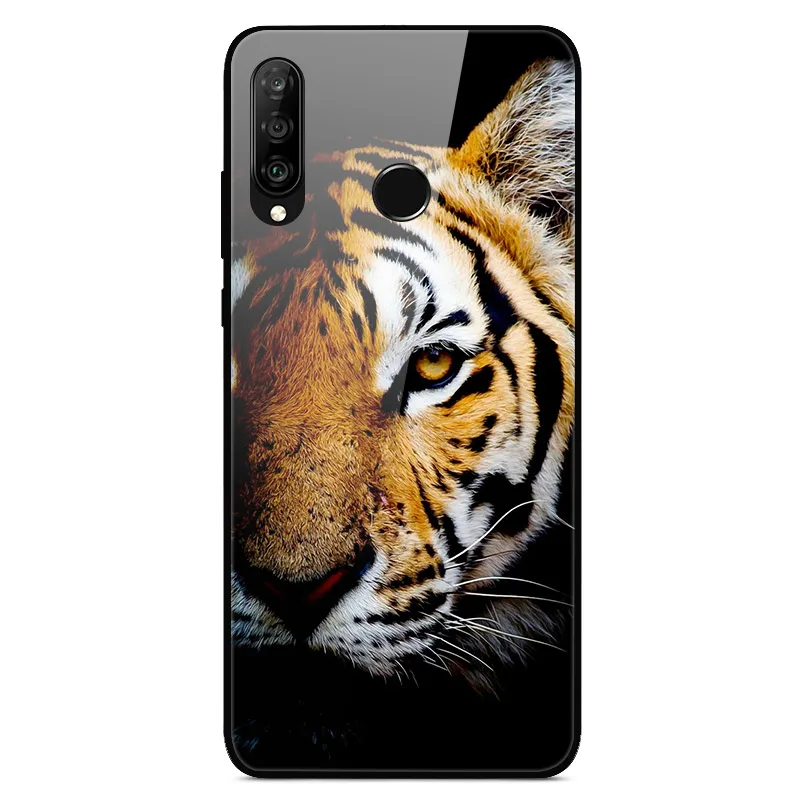 27 Для huawei P30 Lite чехол из закаленного стекла с принтом задняя крышка Жесткий чехол для Coque huawei P30 Lite чехол для телефона fundas P 30 лайт Pro - Цвет: 27