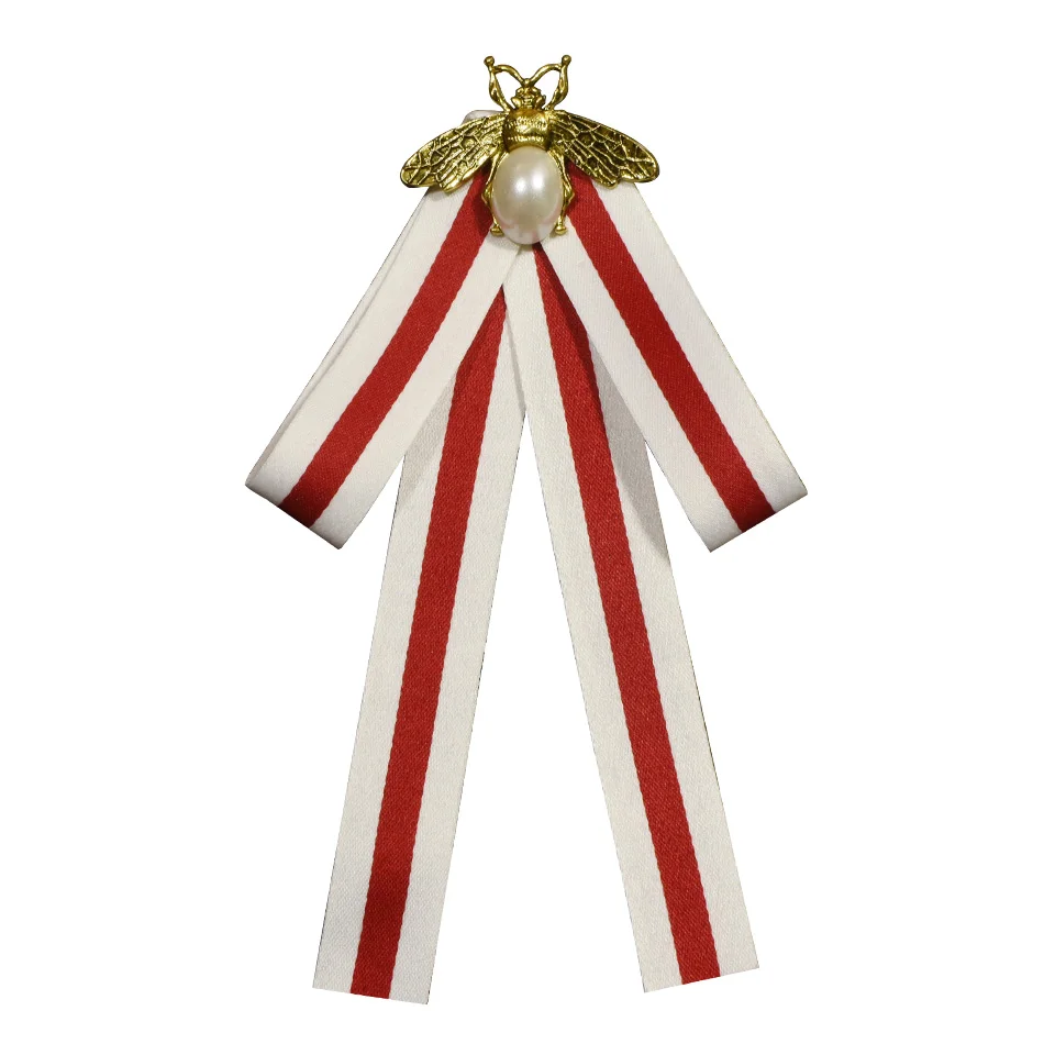 Модный бант из ленты брошь значок на булавке элегантные стразы броши для