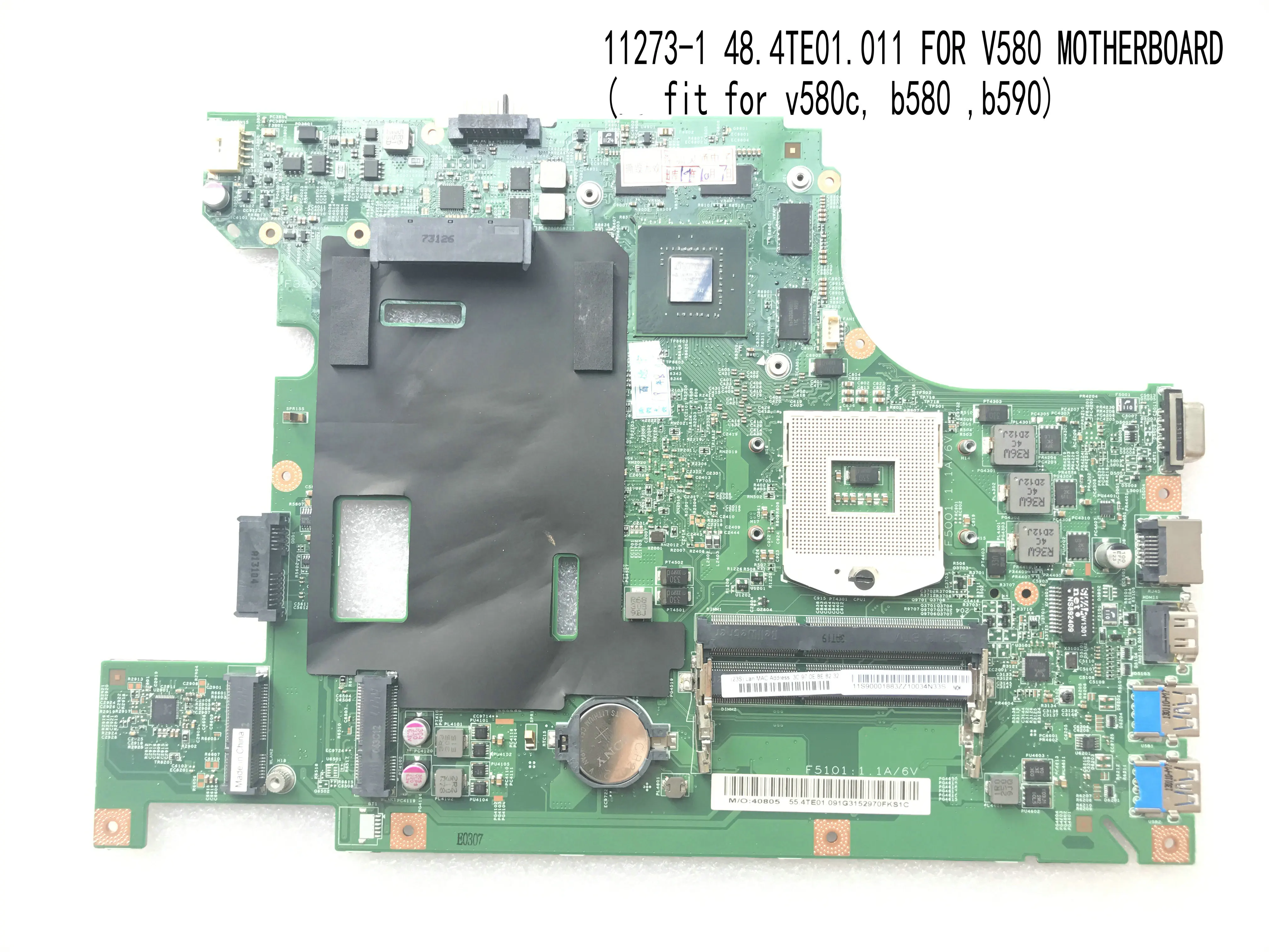 Быстрая доставка материнская плата LA58 MB 11273 1 48 4te01. 011 B590 для ноутбука LENOVO / B580 V580C