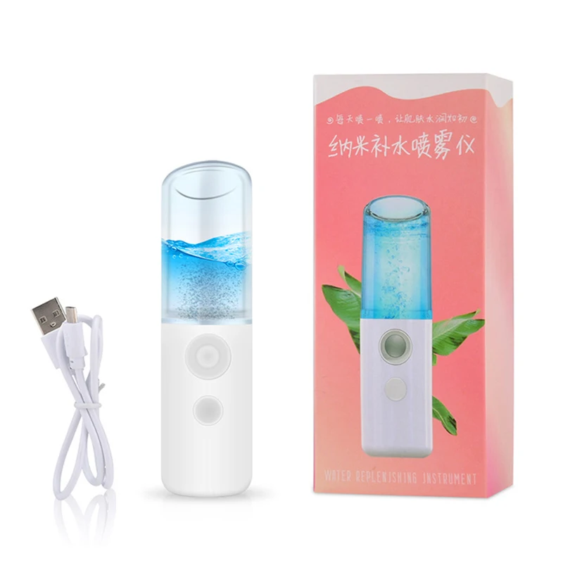 

Portable Nano Spray Mist Convenient Facial Spray Mister Usb Rechargeable Face Hydrate Moisturizing Sprayer Device Beauty Care
