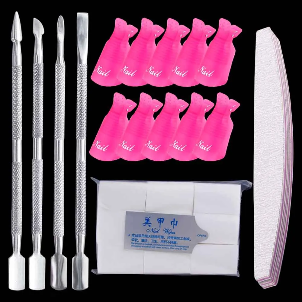 900 шт. очищающее средство для ногтей Гель лак удаление обертка 50 100/180 полированная