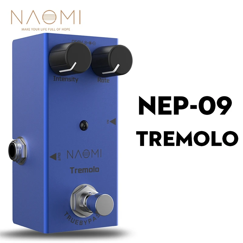 Наоми гитара тремоло педаль эффектов DC 9V для электрогитары интенсивность