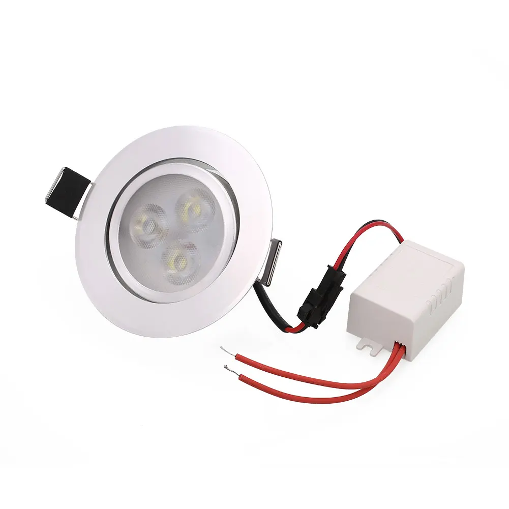 3LED Dimmable 30 градусов линза потолочная лампа панель вниз лампочка 330lm 80
