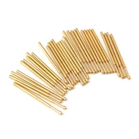 100pcs pa100 d spring voltage test probe tip spring phosphor bronze tube gold plated for testing circuit board instruments