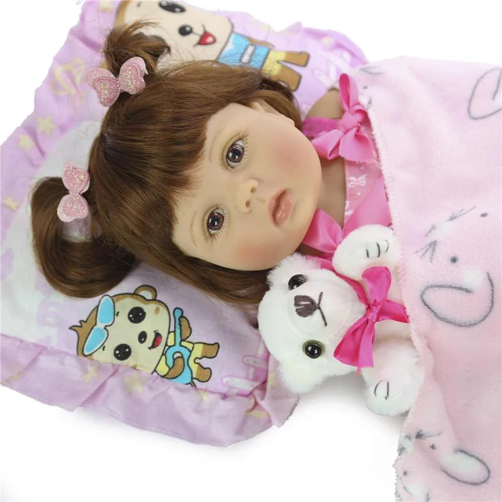KEIUMI 23 дюймов реалистичные куклы Reborn Baby полностью силиконовые виниловые для
