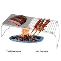 iron campfire grill portable convenient collapsible outdoor campfire grill rack for camping