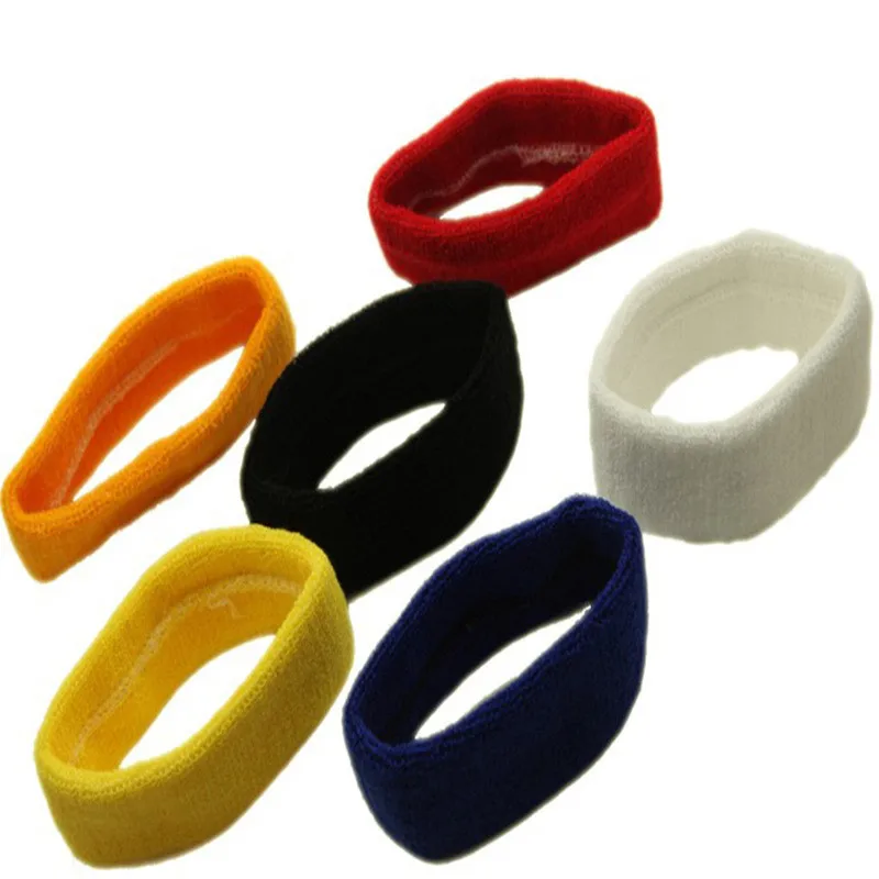 

H:HYDE Women Men Cotton Sweat Sweatband Headband Yoga Gym Stretch Head Band For Sport elasticity Sweat Bands Sports Safety