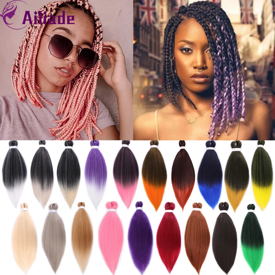 AILIADE 26 дюймов Jumbo плетение волос Синтетические пряди для наращивания эффектом