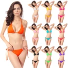 Женский раздельный купальник, с низкой талией, для ношения летом