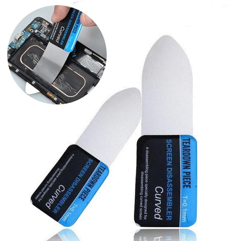 

Mobile Phone Curved LCD Screen Spudger Opening Pry Card Tools Ultra Thin Flexible Mobile Phone Disassemble Steel Metal