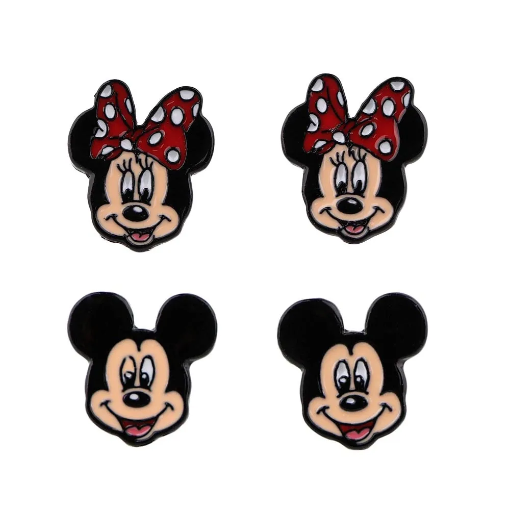 

LT1304 Cute Mickey Minnie Unusual Kids Earrings 2022 Trend Anime Accessories Earrings for Women Jewelry Fashion New Year Gift