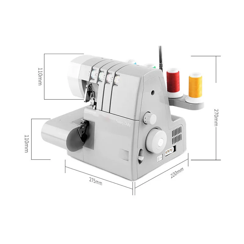 M&aacute;quina de coser Overlock 14HD854 para el hogar, 2/3/4 hilos, 220V, con costura secreta-5