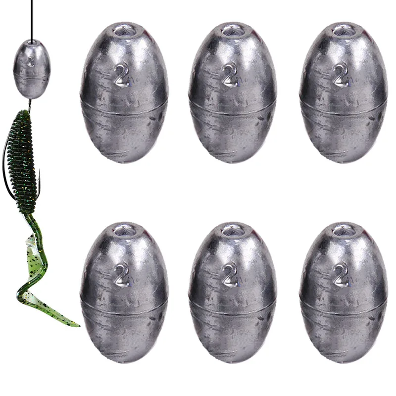 

Fishing Weight Sinker 0.35g-20g Fishing Olive Shape Rig Sinkers Fishing Weights Split Shot Sink Fishing Tackle Tool Accessories