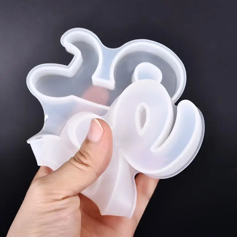 Форма для эпоксидной смолы с буквами сделай сам литые молды в форме сердца