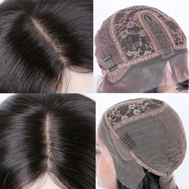 Парики из натуральных волос на кружевном фронте бразильские волосы Remy парик с