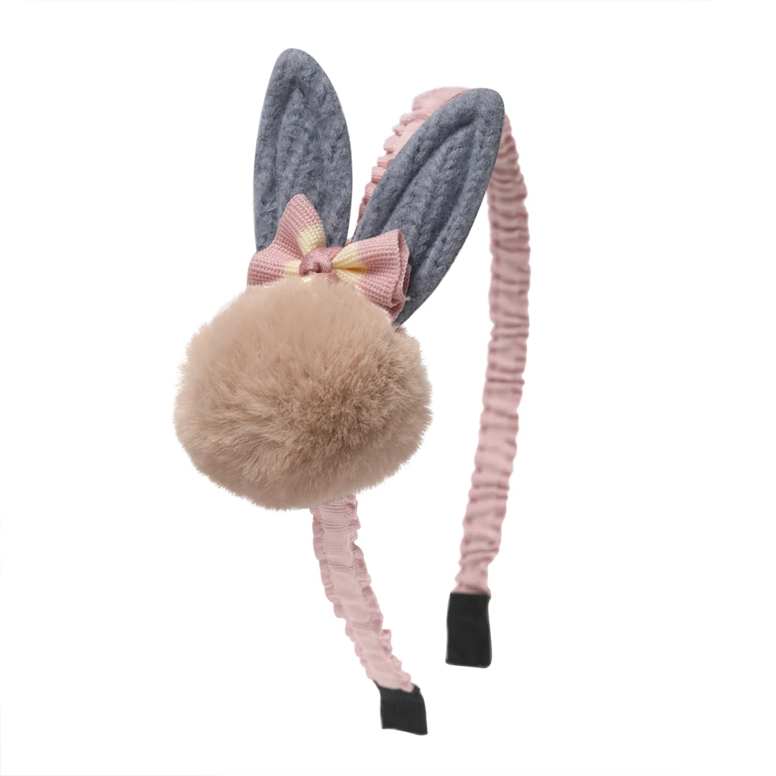 1 шт. большие ободки с кроличьими ушками помпоны милые пластиковые обручи для