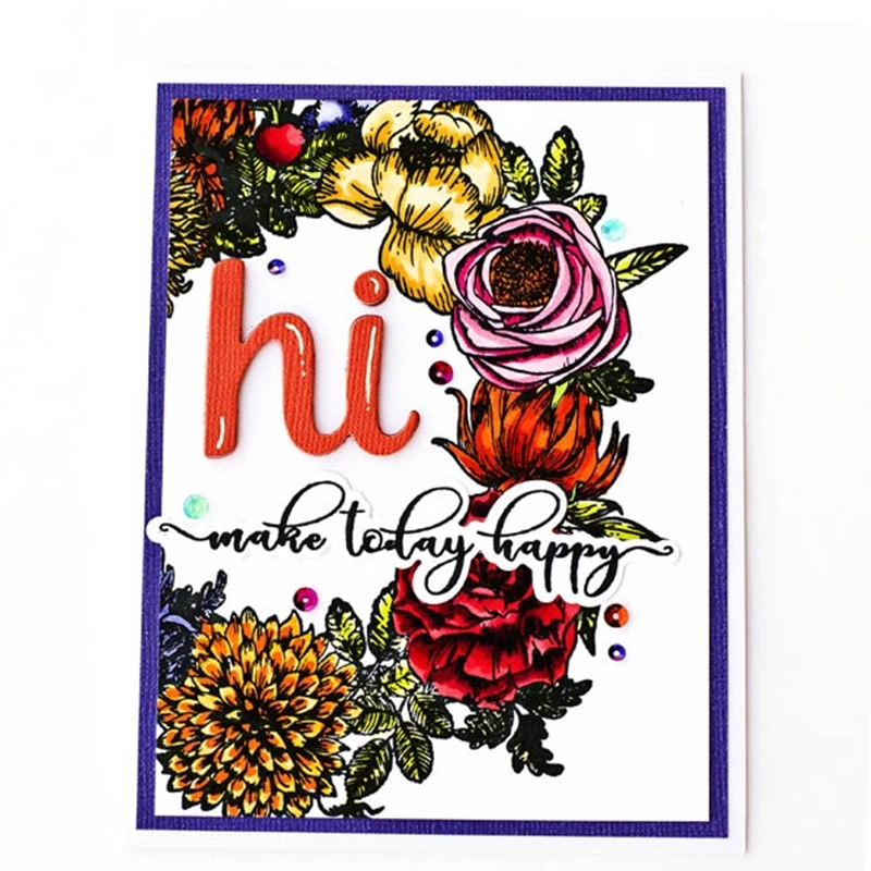 

Spring Landscape Pattern Decoration Metal Cutting Die And Stamp DIY Emboss Stencil Scrapbooking Dies for Card Making