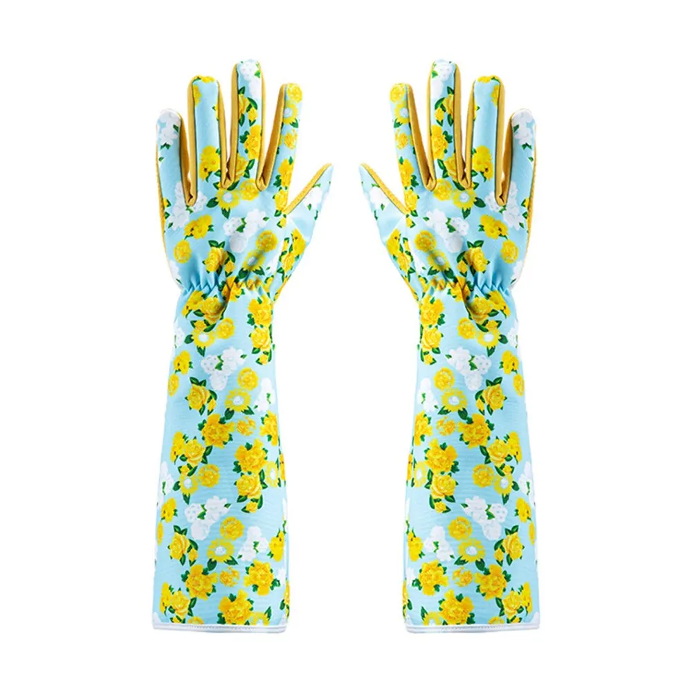 1 пиар садовые перчатки с цветочным покрытием пальмовый зеленый цветочный узор