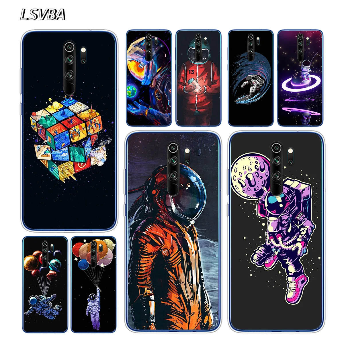 

Soft TPU Silicone Cover Cartoon Astronaut Space Universe Planet For Xiaomi Redmi Note 9 9S 8T 8 7 6 5A 5 4X 4 Pro Max Phone Case