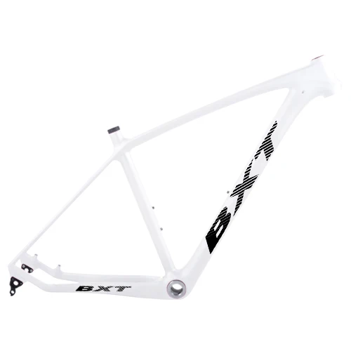 full white BXT T800 Карбон 29er MTB рама 160 мм дисковые тормоза горный полный карбоновая рама 29 рама карбоновая для горного велосипеда 142*12 или 135*9 мм - Цвет: full white