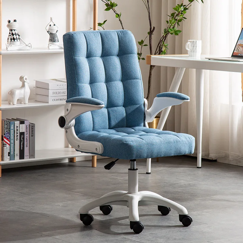 Computer Chair Desk Office Armchair Kitchen Chairs Armrests Can Be Moved Easily Stored On Table | Мебель