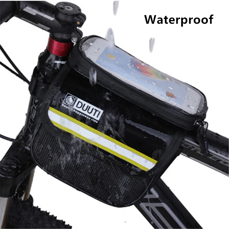 Сумка велосипедная на переднюю трубу седло Pannier водонепроницаемая нейлоновая