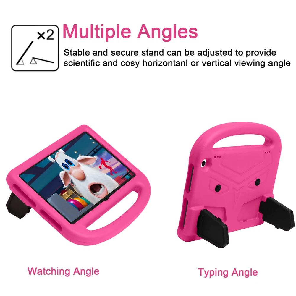 

Case For Amazon Kindle Fire HD 8 Plus 2020 Handle Stand Cover Shockproof Protective Shell For Amazon Fire HD 8 Kids EVA Case