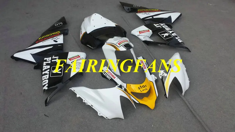Комплект обтекателей для мотоцикла KAWASAKI Ninja ZX10R 04 05 ZX 10R 2004 2005 ABS белый черный