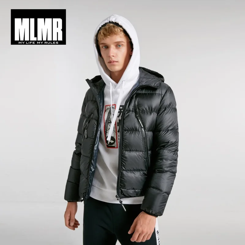 JackJones мужской зимний Повседневный Яркий цвет с капюшоном пуховик 218412520