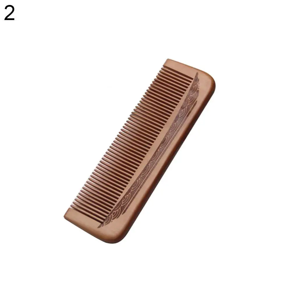 

Engraved Peach Wooden Comb Hair Brush Hairbrush Professional Barber Accessories Hairdressing Supplies