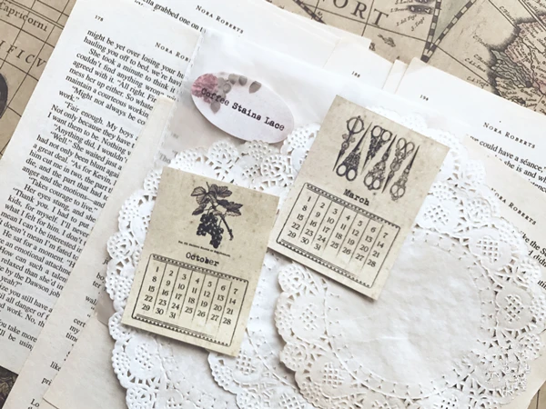 24 шт./компл. винтажные наклейки с календарем сделай сам скрапбукинг альбом