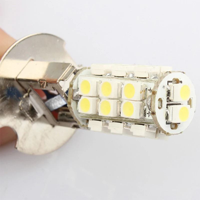 2 шт. 12 В 3 Вт H3 26 светодиодный 3528 SMD белая головсветильник лампа