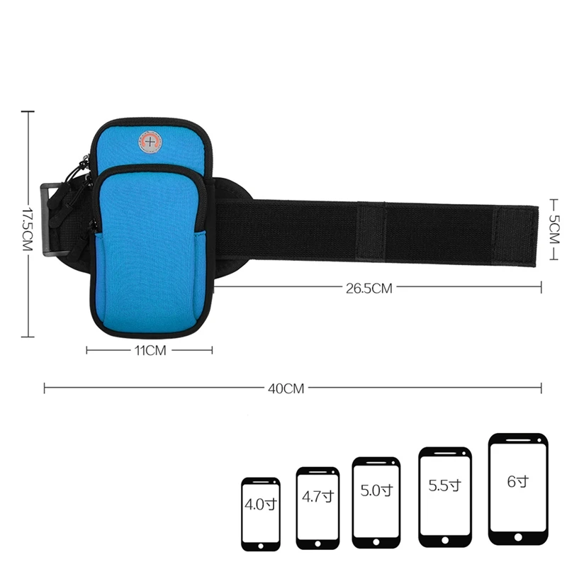 5 дюймовый нарукавник для бега сумка нарукавная на липучке чехол Полная защита