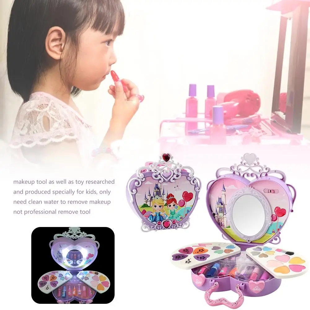 39 шт. набор косметики игрушки Наборы для макияжа светодиодсветильник