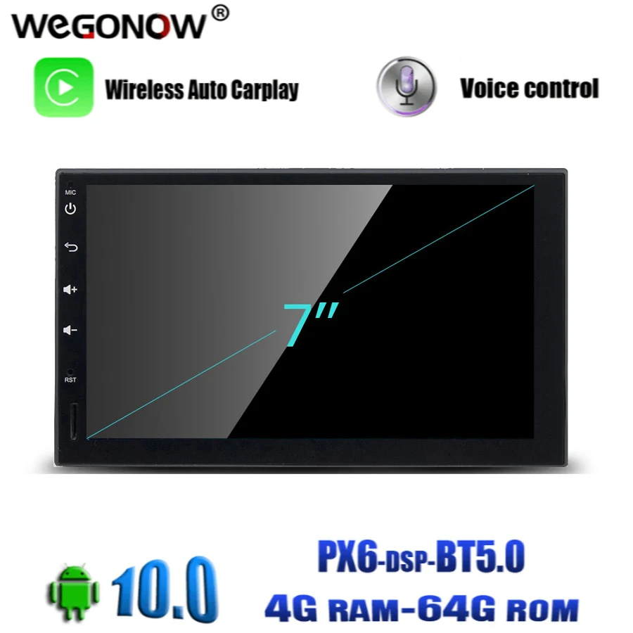 Автомобильный мультимедийный плеер PX6 DSP HD Android 10 0 4 Гб ОЗУ 64 ПЗУ 8 Восьмиядерный GPS