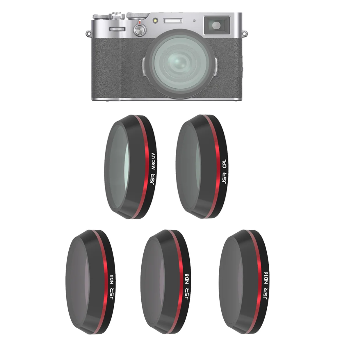 Комплект защитных фильтров для объектива Fujifilm Fuji X100 X100F X100V X100S X100T UV CPL PL ND4 ND8