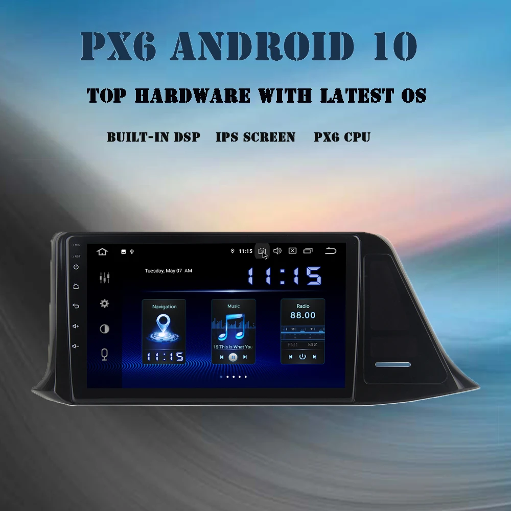 Dasaita 9 &quotAndroid10.0 автомобильный Радио плеер для Toyota C HR 2016 2017 2018 CHR Мультимедиа GPS Navi DSP