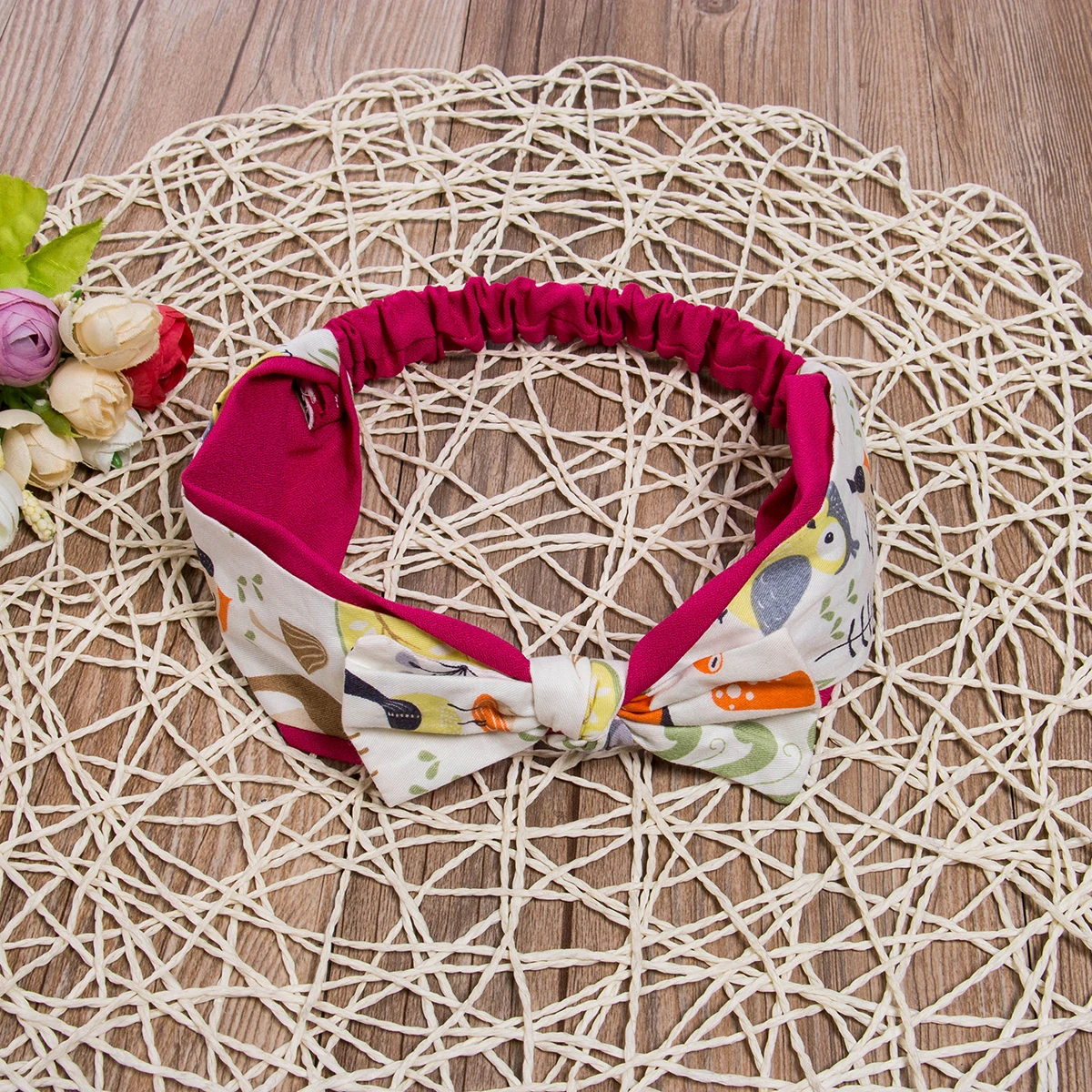 

Baby Kids Hairband Striped Plaid Pattern Printed Bow Decoration High Stretch Casual Fashion Headband